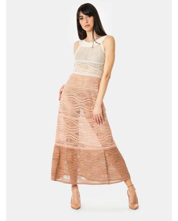 D.EXTERIOR Abito crochet degradè