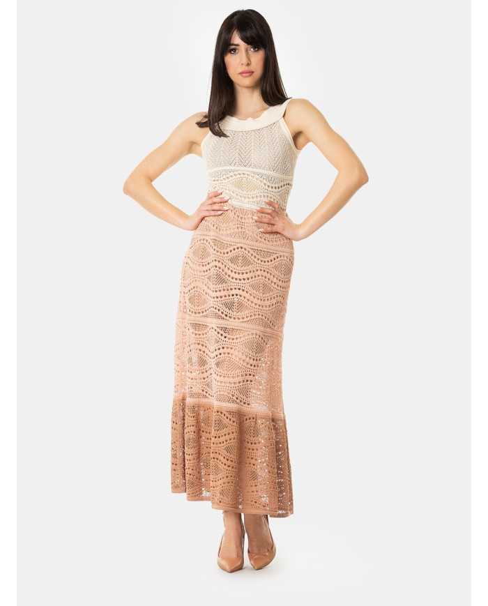 D.EXTERIOR Abito crochet degradè