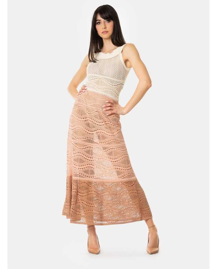 D.EXTERIOR Abito crochet degradè