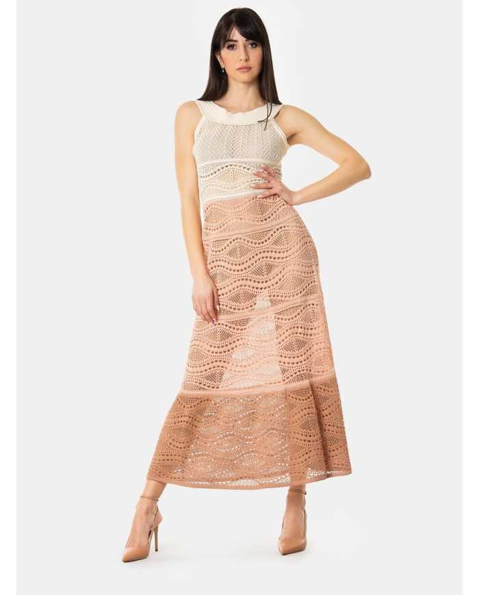 D.EXTERIOR Abito crochet degradè