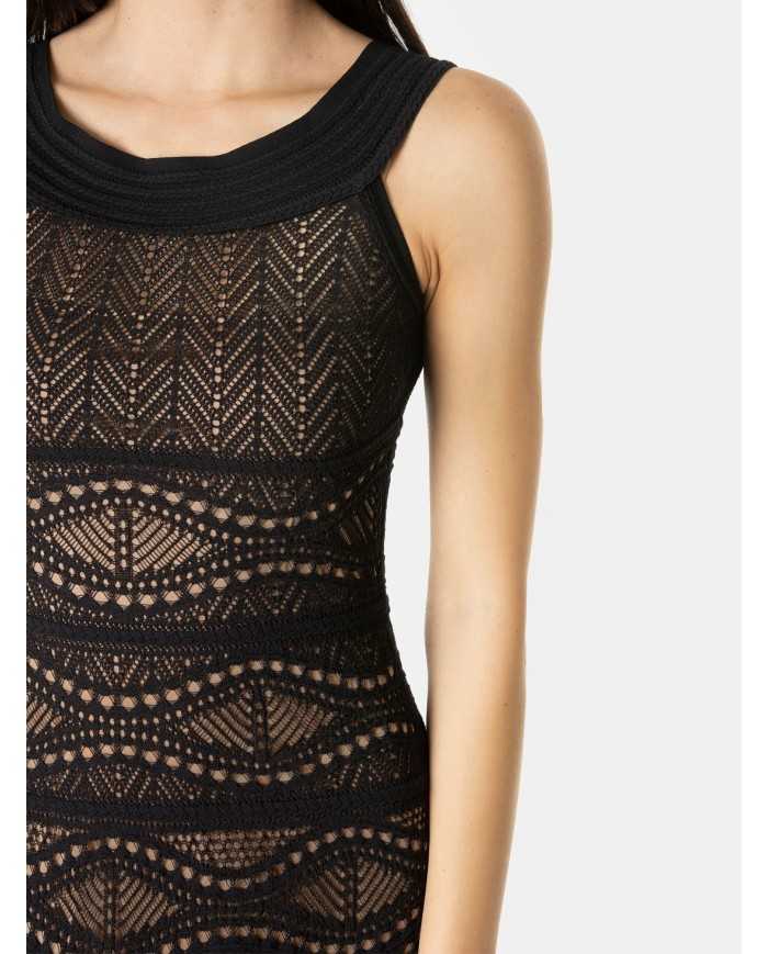 D.EXTERIOR Abito lungo crochet