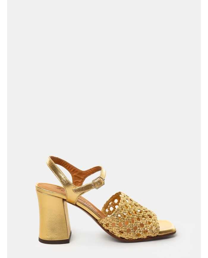 CHIE MIHARA Sandalo laminato intreccio