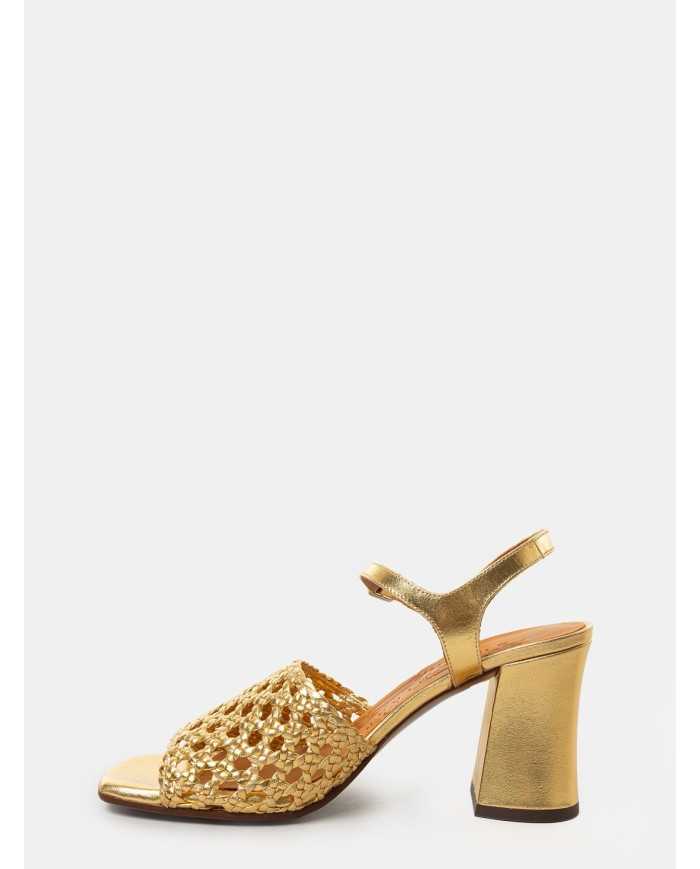 CHIE MIHARA Sandalo laminato intreccio