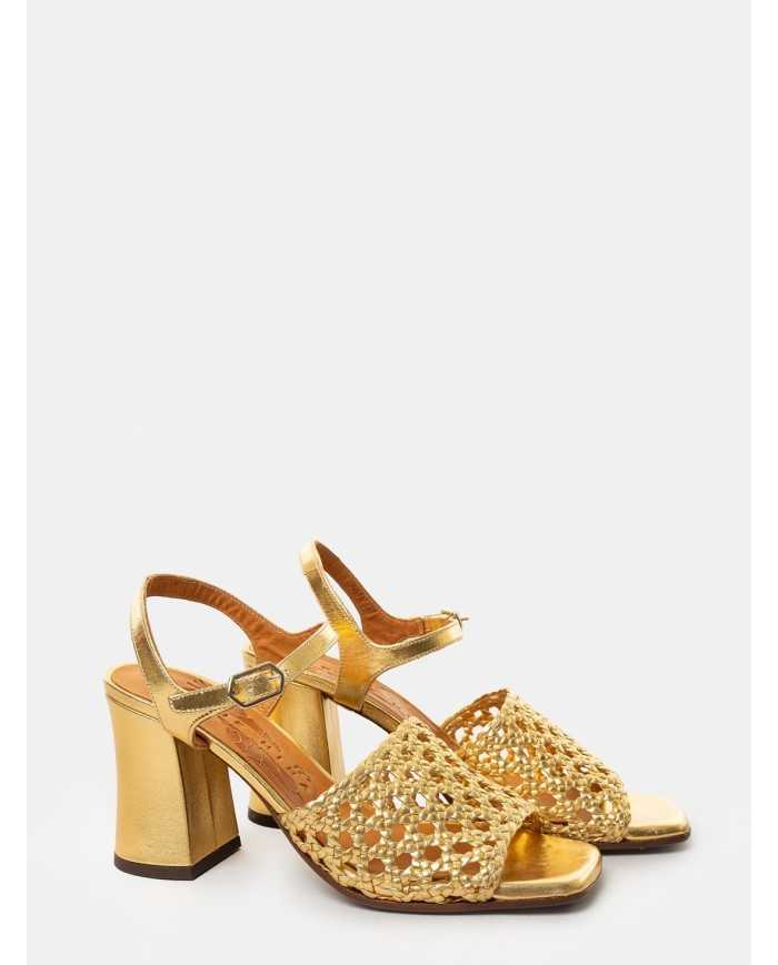 CHIE MIHARA Sandalo laminato intreccio