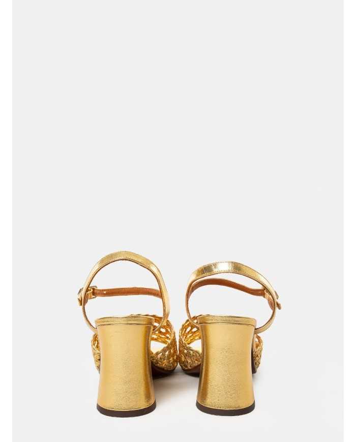 CHIE MIHARA Sandalo laminato intreccio