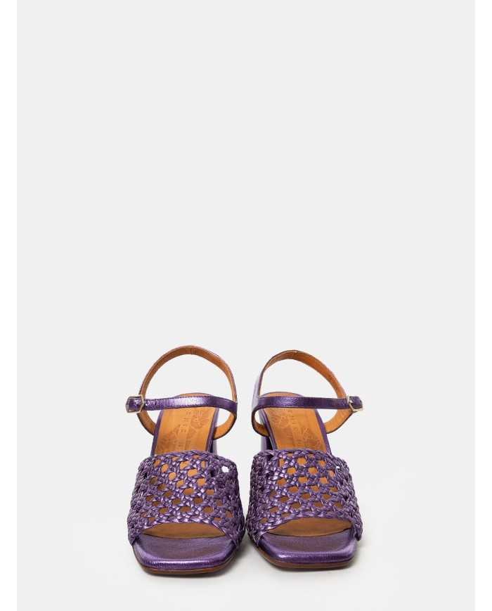 CHIE MIHARA Sandalo laminato intreccio