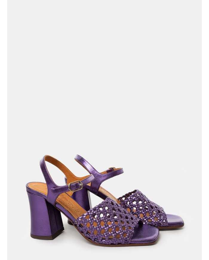 CHIE MIHARA Sandalo laminato intreccio