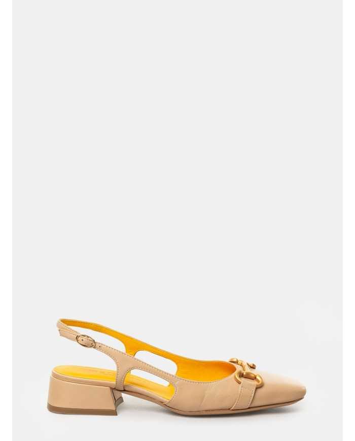 mara bini Sandalo slingback in pelle