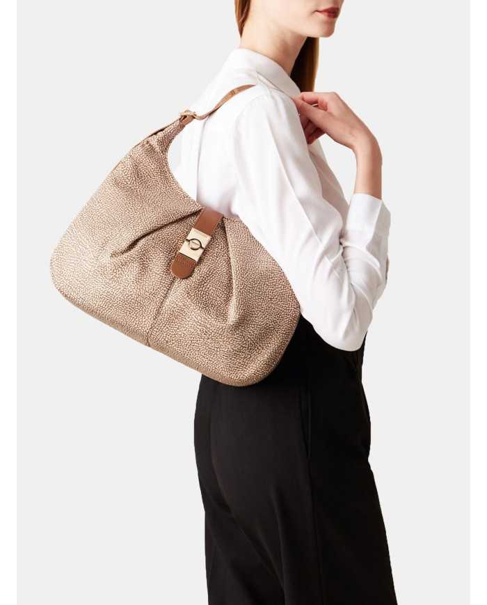 BORBONESE Borsa Hobo medium