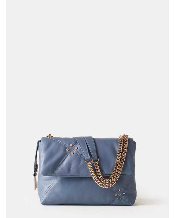 BORBONESE Borsa cross over medium con patta