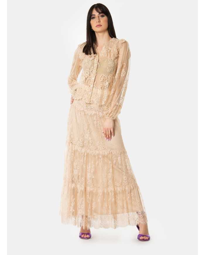 ANIYE BY Camicia velata con pizzo