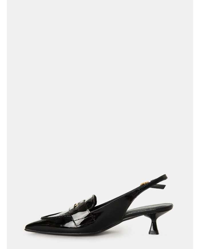 BIANCA DI' Sandalo slingback in vernice