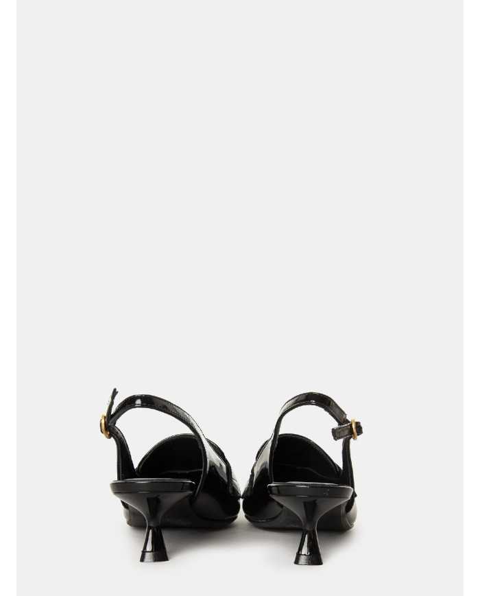 BIANCA DI' Sandalo slingback in vernice