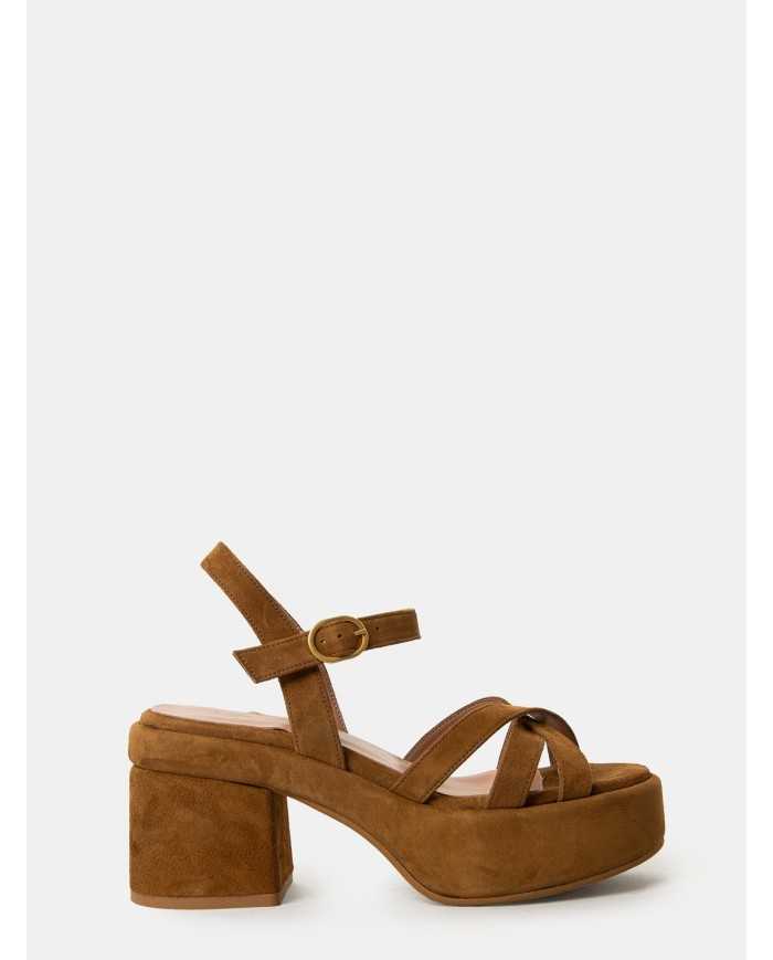 BIANCA DI' Sandalo in camoscio