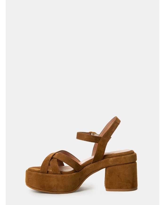 BIANCA DI' Sandalo in camoscio