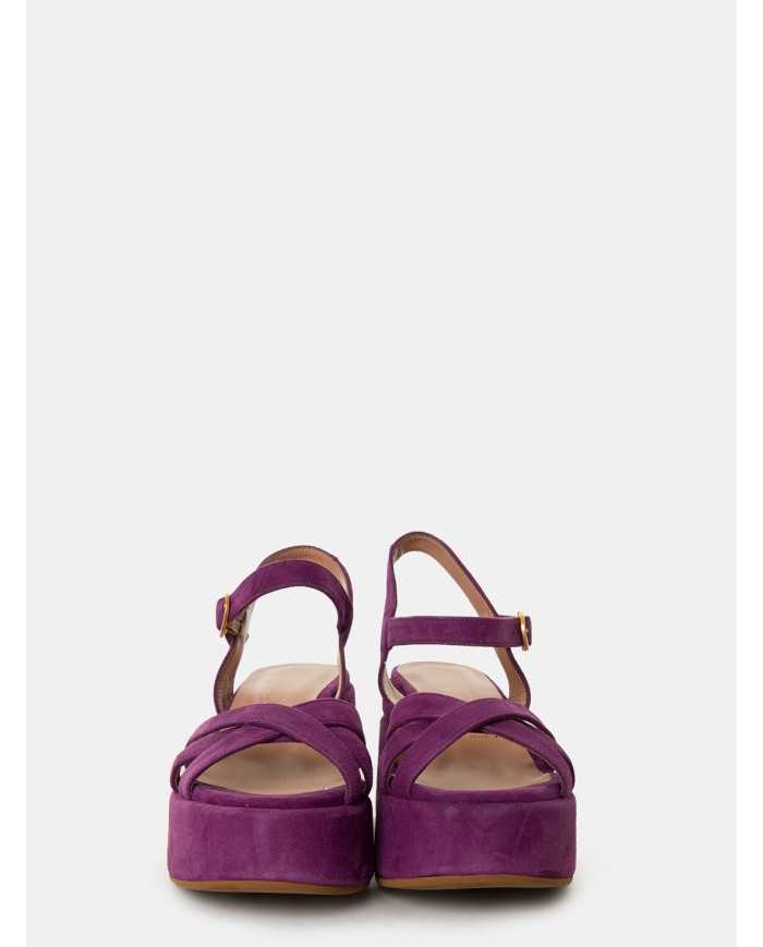 BIANCA DI' Sandalo in camoscio