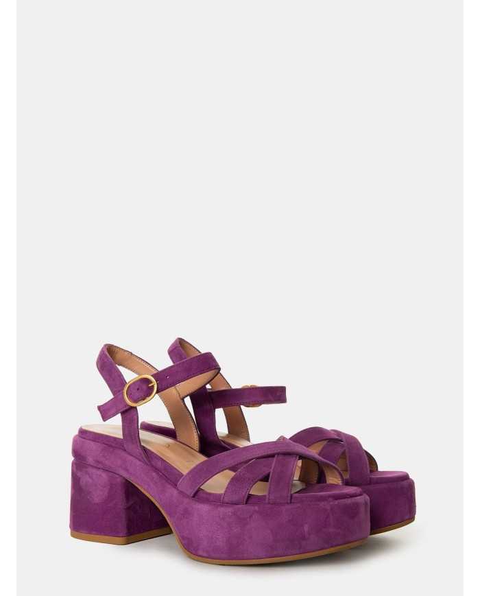 BIANCA DI' Sandalo in camoscio