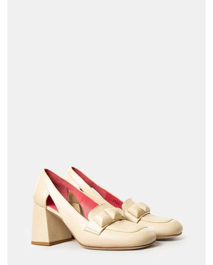 PAS DE ROUGE Mocassino in nappa