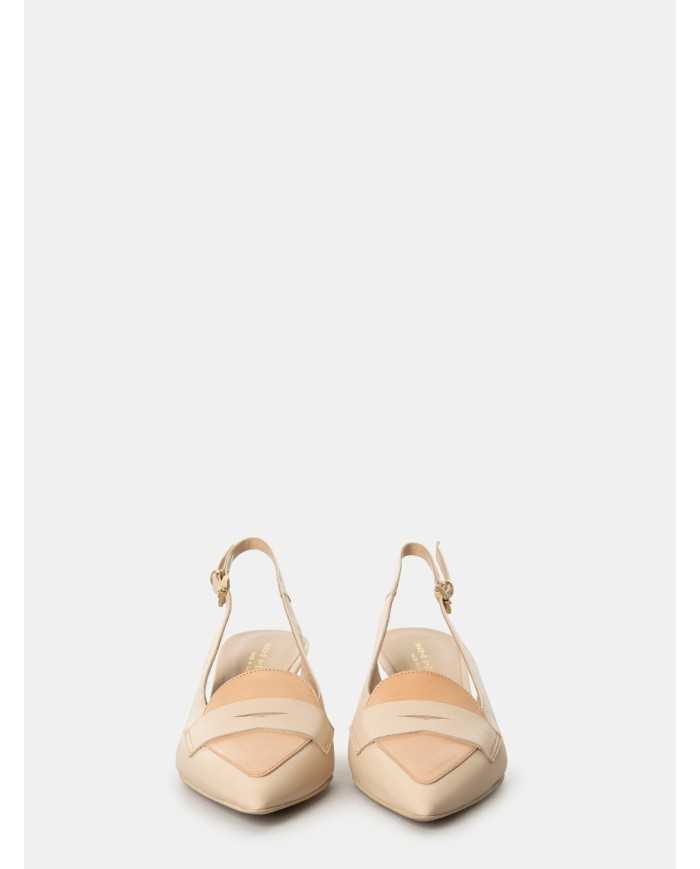 SILVIE Sandalo slingback in pelle