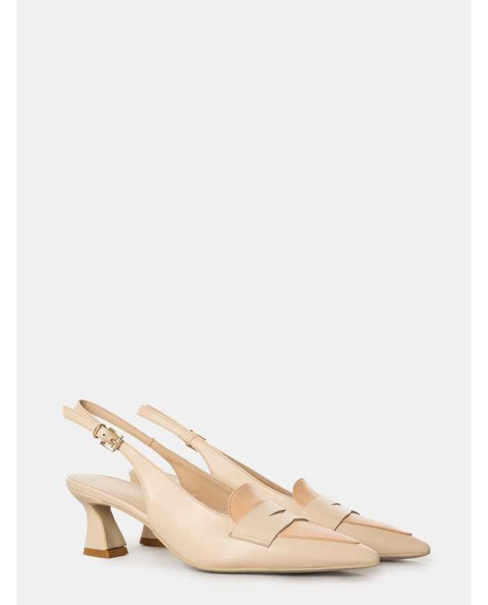 SILVIE Sandalo slingback in pelle
