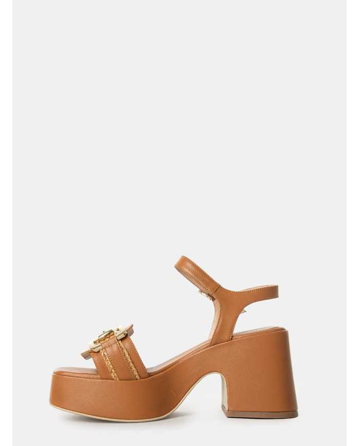 SILVIE Sandalo con plateau e morsetto