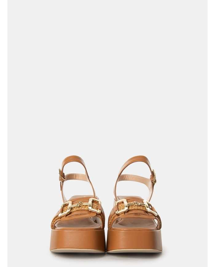 SILVIE Sandalo con plateau e morsetto