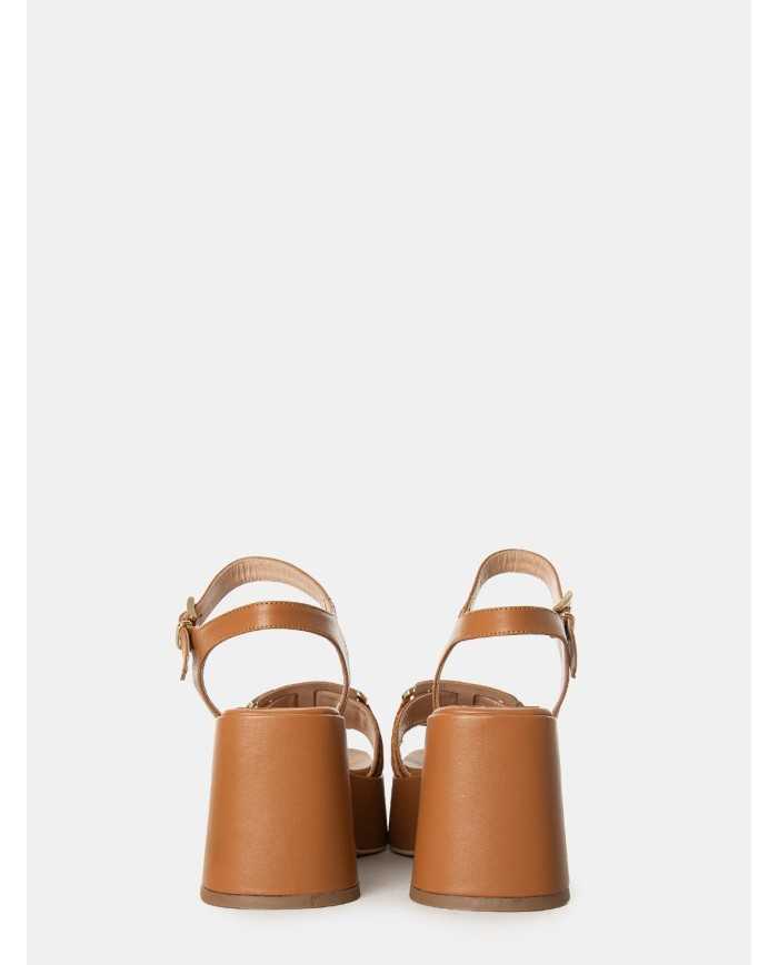 SILVIE Sandalo con plateau e morsetto