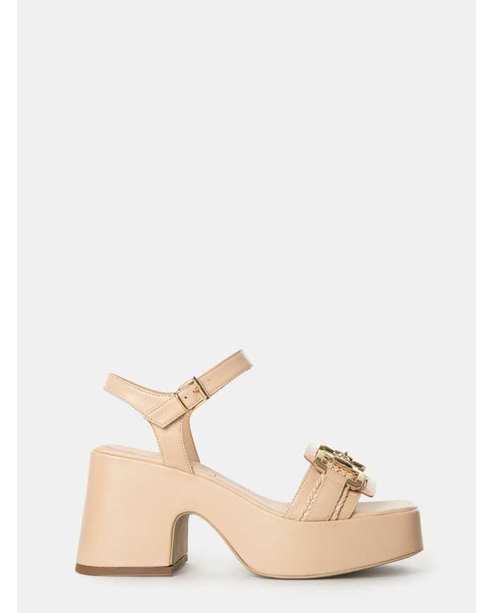 SILVIE Sandalo con plateau e morsetto