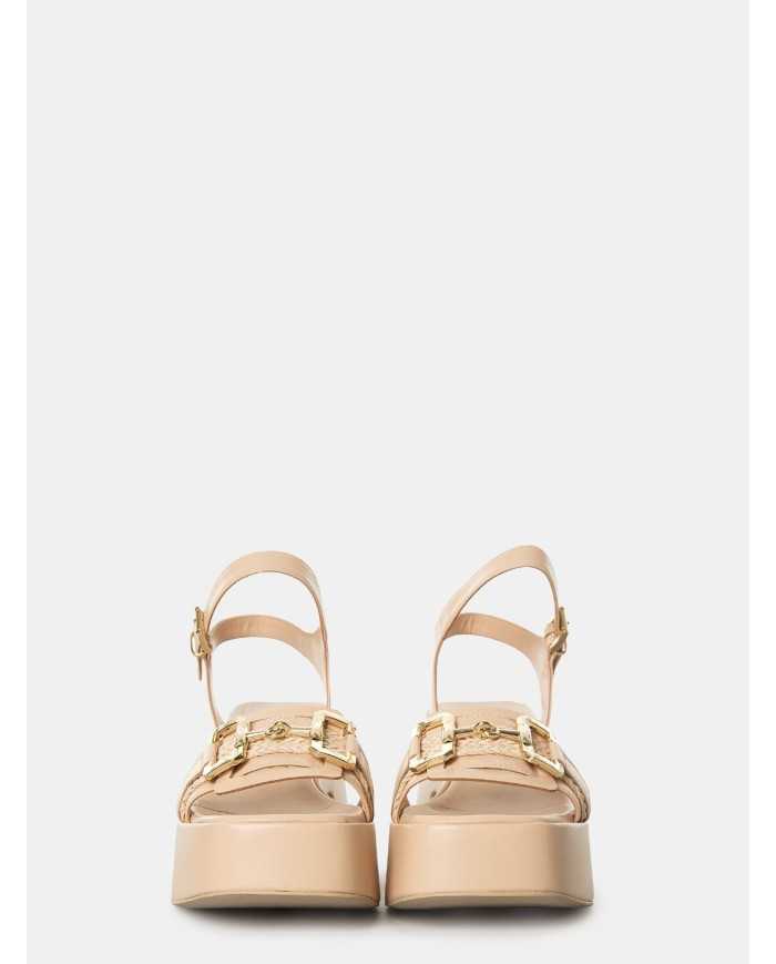 SILVIE Sandalo con plateau e morsetto