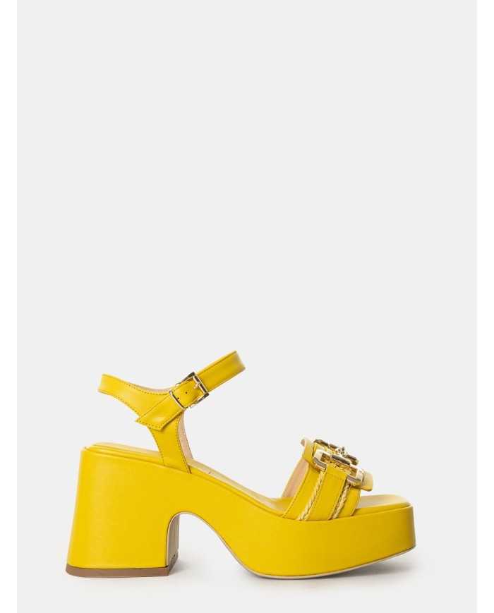 SILVIE Sandalo con plateau e morsetto