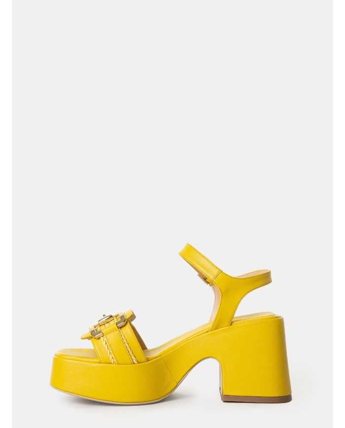 SILVIE Sandalo con plateau e morsetto