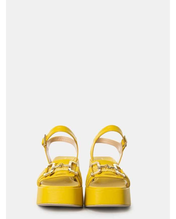 SILVIE Sandalo con plateau e morsetto