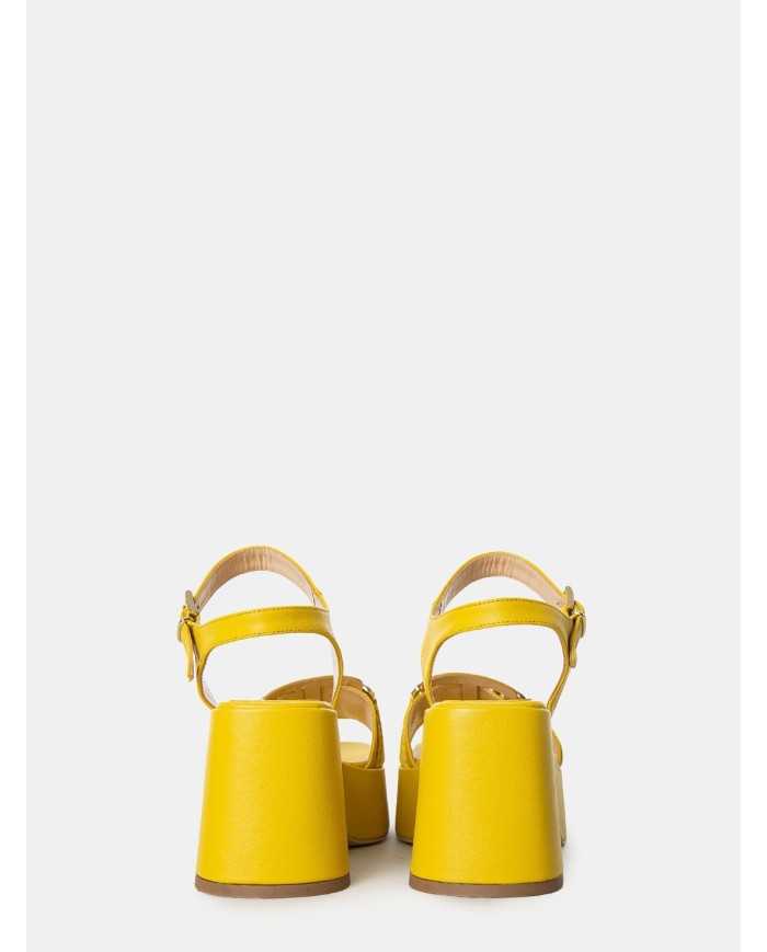 SILVIE Sandalo con plateau e morsetto