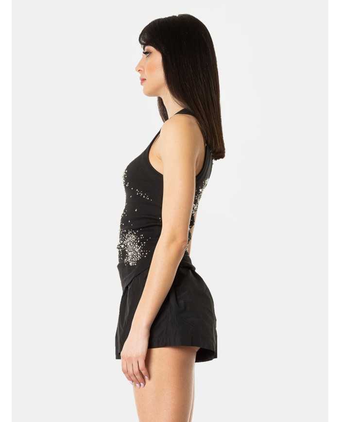 DES_PHEMMES Top ricamato a mano