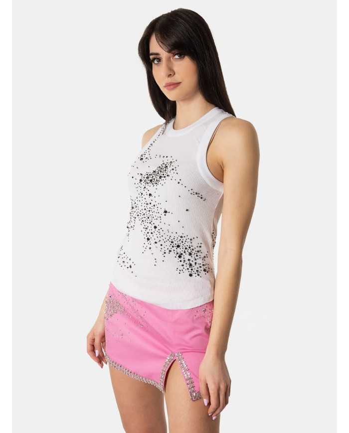 DES_PHEMMES Top ricamato a mano