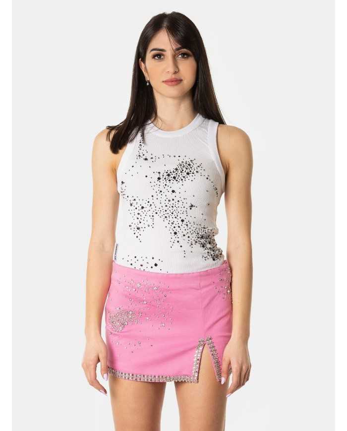 DES_PHEMMES Top ricamato a mano