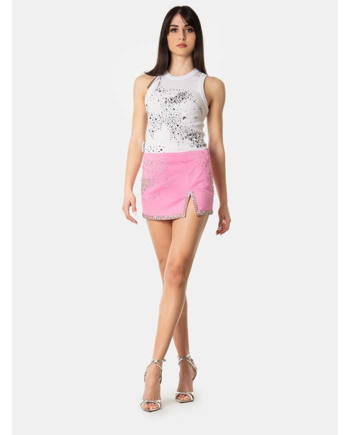 DES_PHEMMES Gonna mini ricamata