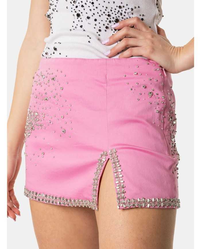 DES_PHEMMES Gonna mini ricamata