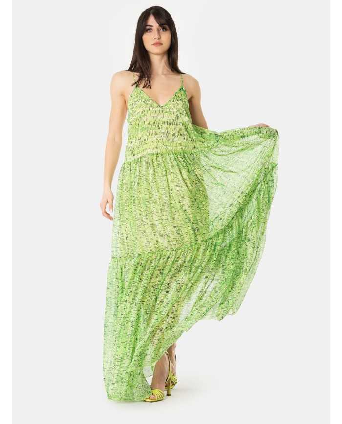 JIJIL Abito lungo a fantasia