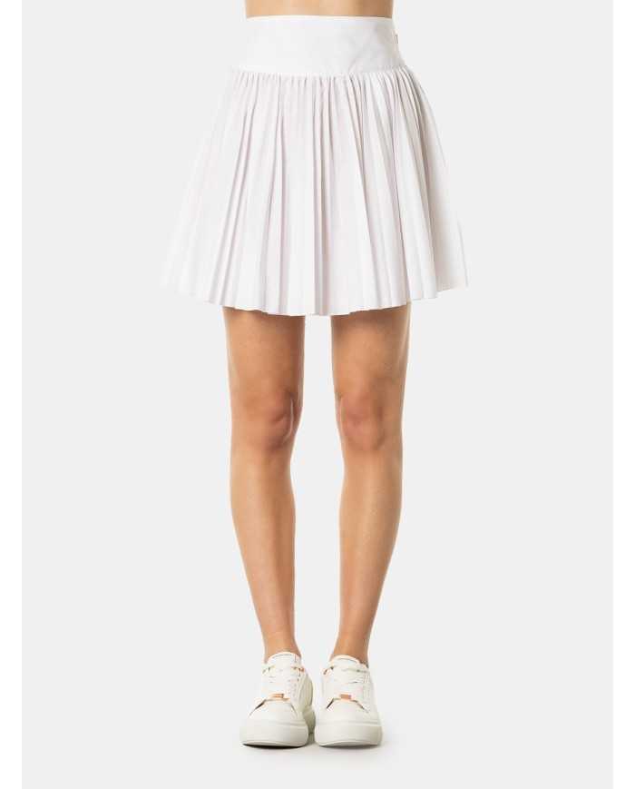 JIJIL Gonna mini plissè in cotone