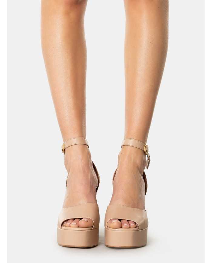 BIANCA DI' Sandalo in pelle