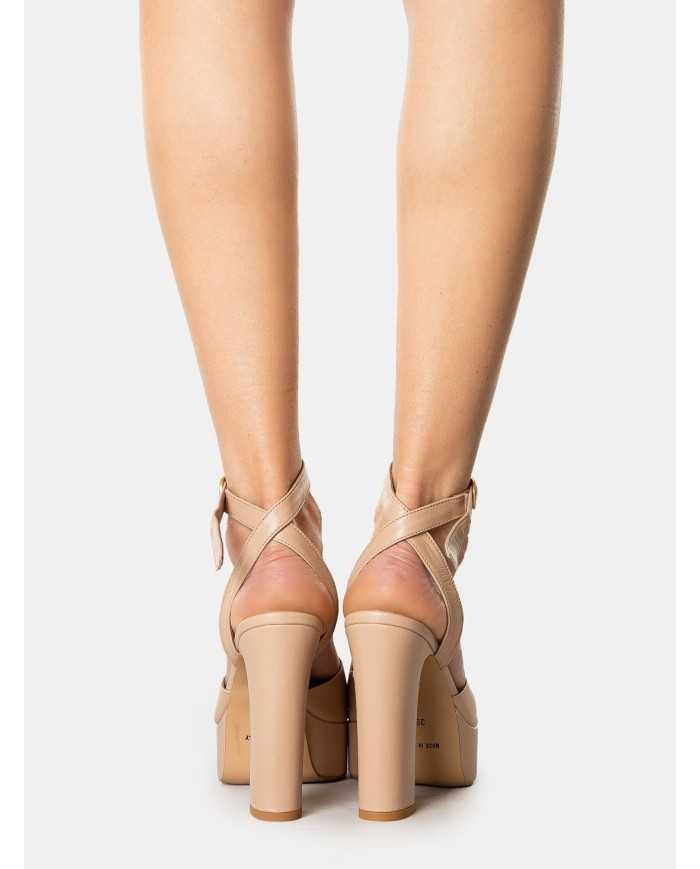 BIANCA DI' Sandalo in pelle