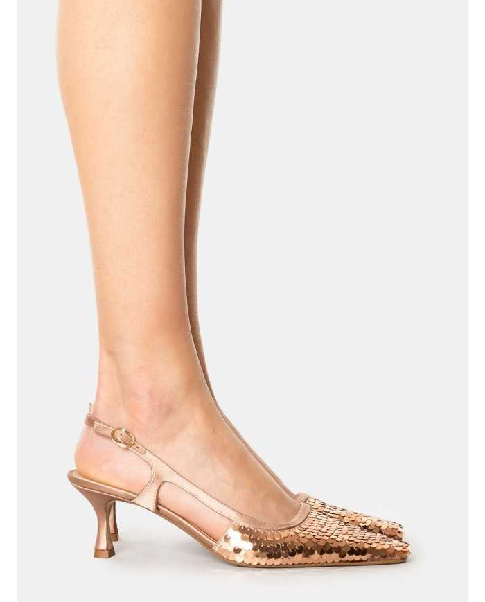 ROBERTO FESTA Sandalo slingback con paillettes