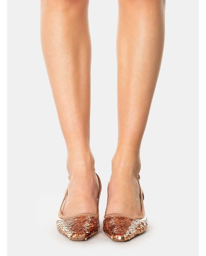 ROBERTO FESTA Sandalo slingback con paillettes