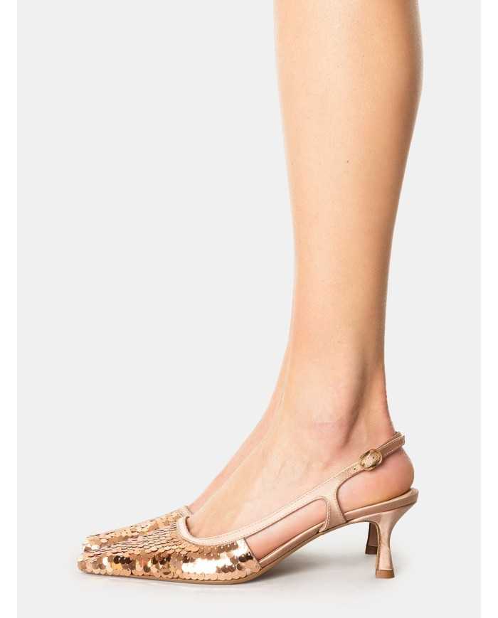 ROBERTO FESTA Sandalo slingback con paillettes