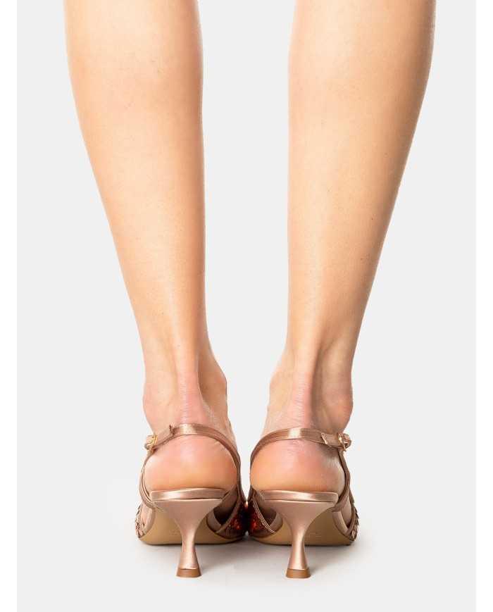 ROBERTO FESTA Sandalo slingback con paillettes