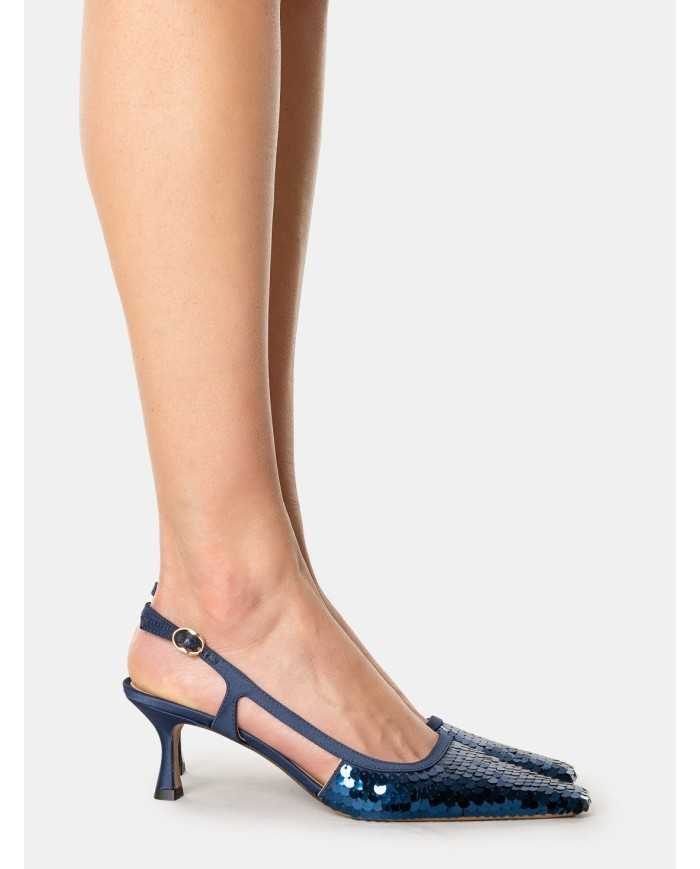 ROBERTO FESTA Sandalo slingback con paillettes