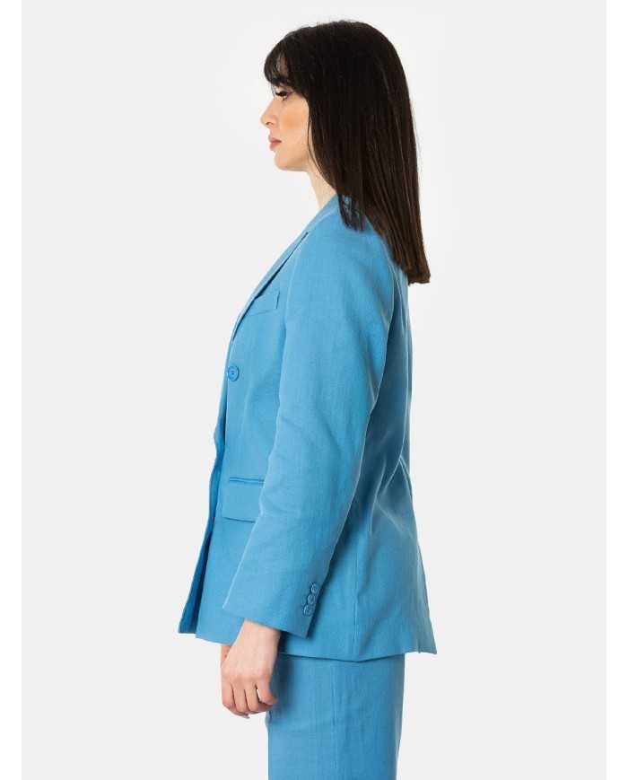 MAXMARA WEEKEND Giacca doppiopetto in lino