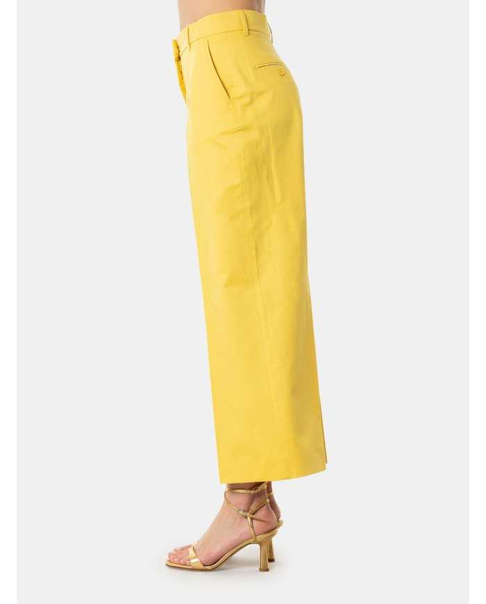 MAXMARA WEEKEND Pantalone misto cotone e lino