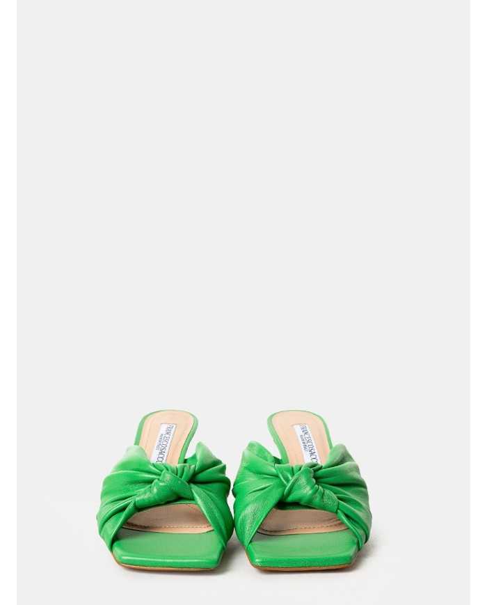 FRANCESCO SACCO Sandalo sabot in nappa